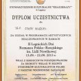 Dyplom za osobisty wkład w rozwój   stosunków kulturalnych Polski z Rosją.